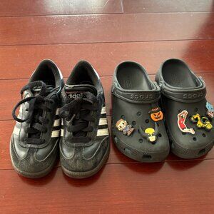 Crocs and Adidas Boy Shoe Lot Size 10.5 and 11